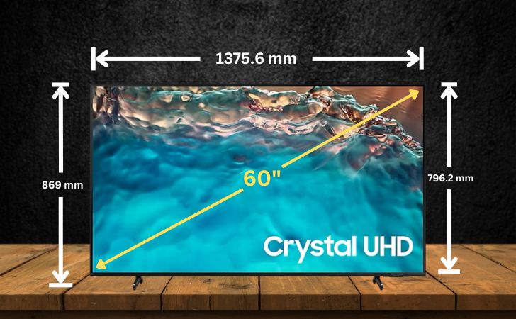 Dimensions of Samsung TV