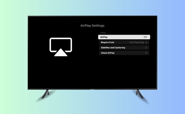 Samsung Smart TV Airplay Settings