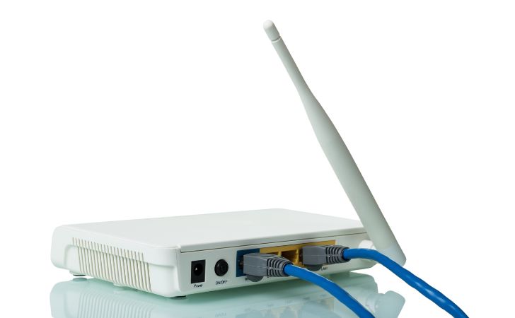 Router and Ethernet Cable