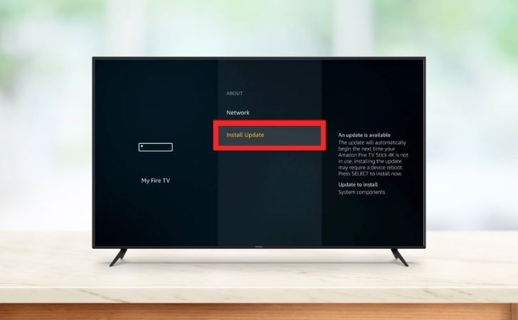 Updating the Firestick device
